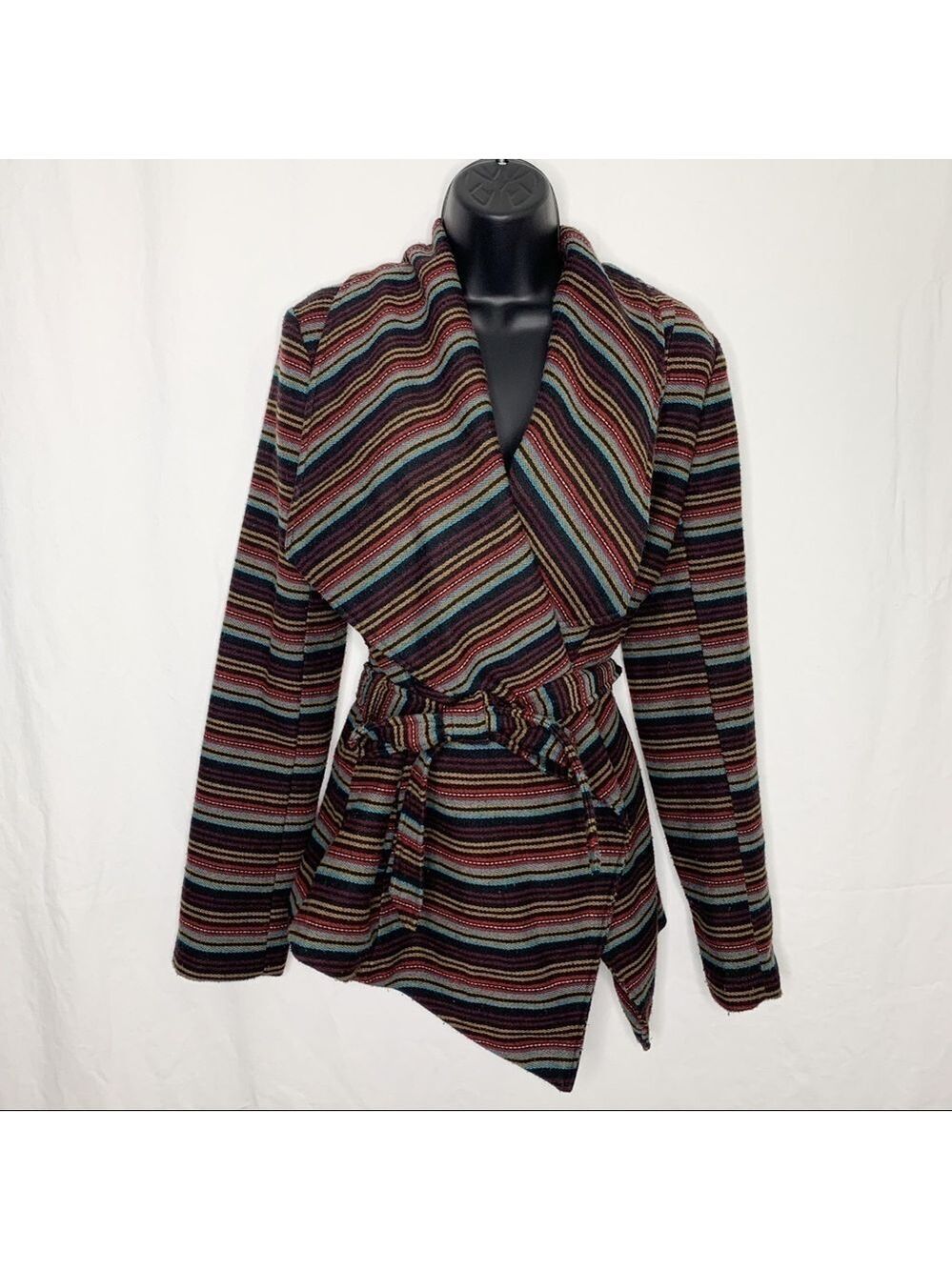 ANTHROPOLOGY JACK Wool Blend Belted Wrap Jacket - Picture 4 of 16